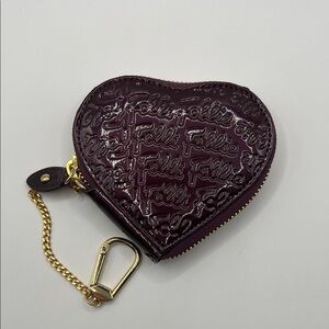 Follie Follie Heart-Shaped Key Holder in Deep Purple
